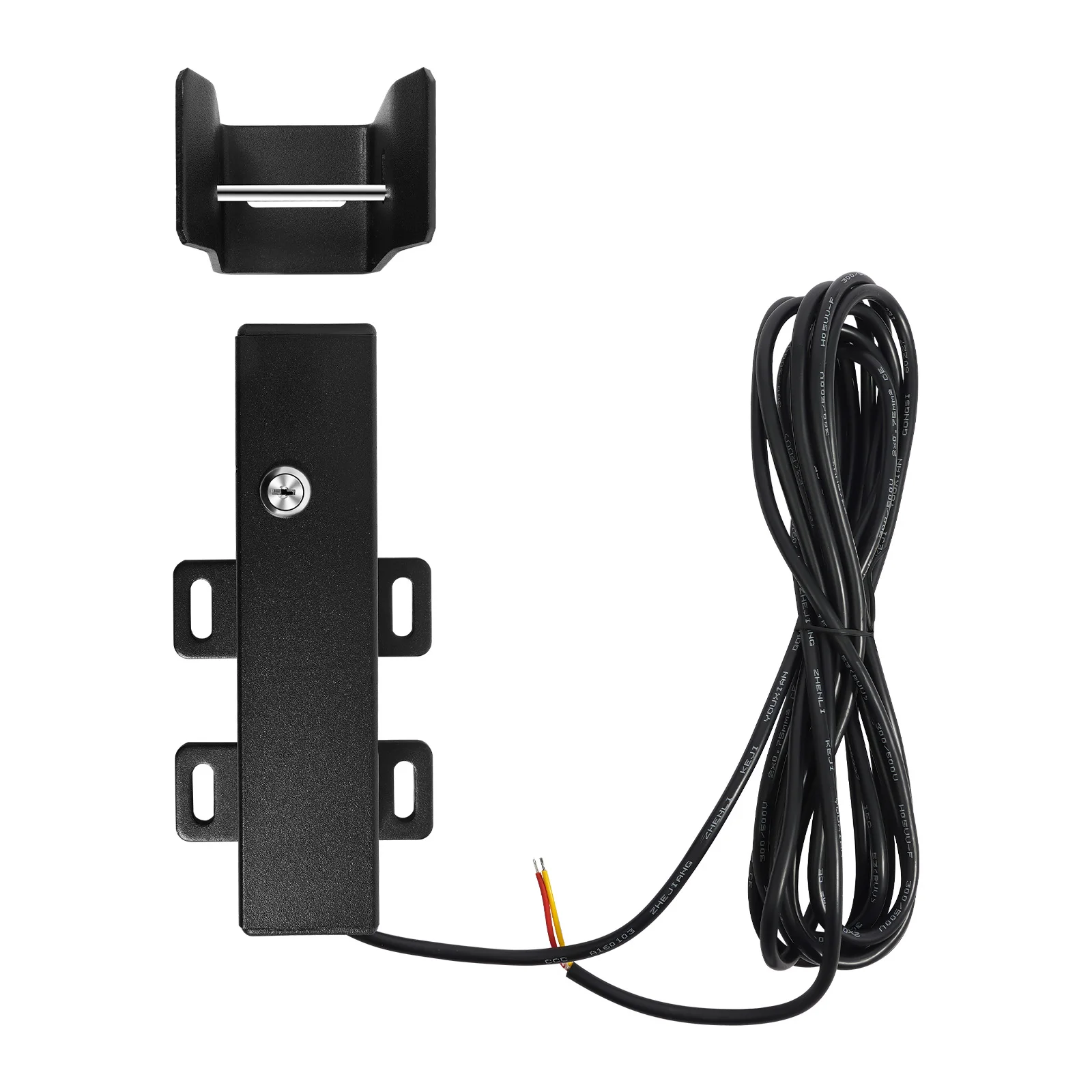 24V 60W Electric Gate Lock, IP44 Automatic Gate Lock, 2 Unlocking Methods Security Gate Lock for Villa/Garden/Commercial Areas