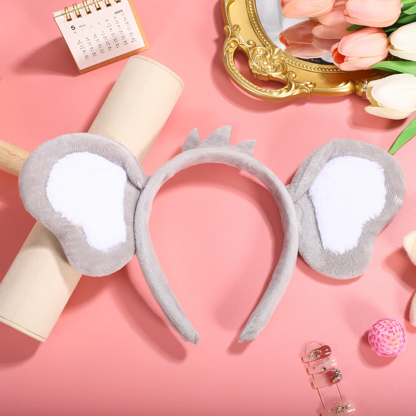 

Ear Headband Lovely Hair Hoop Cartoon Ears Headdress Masquerade Party Hair Band Photo Props Animal Accessory Girls