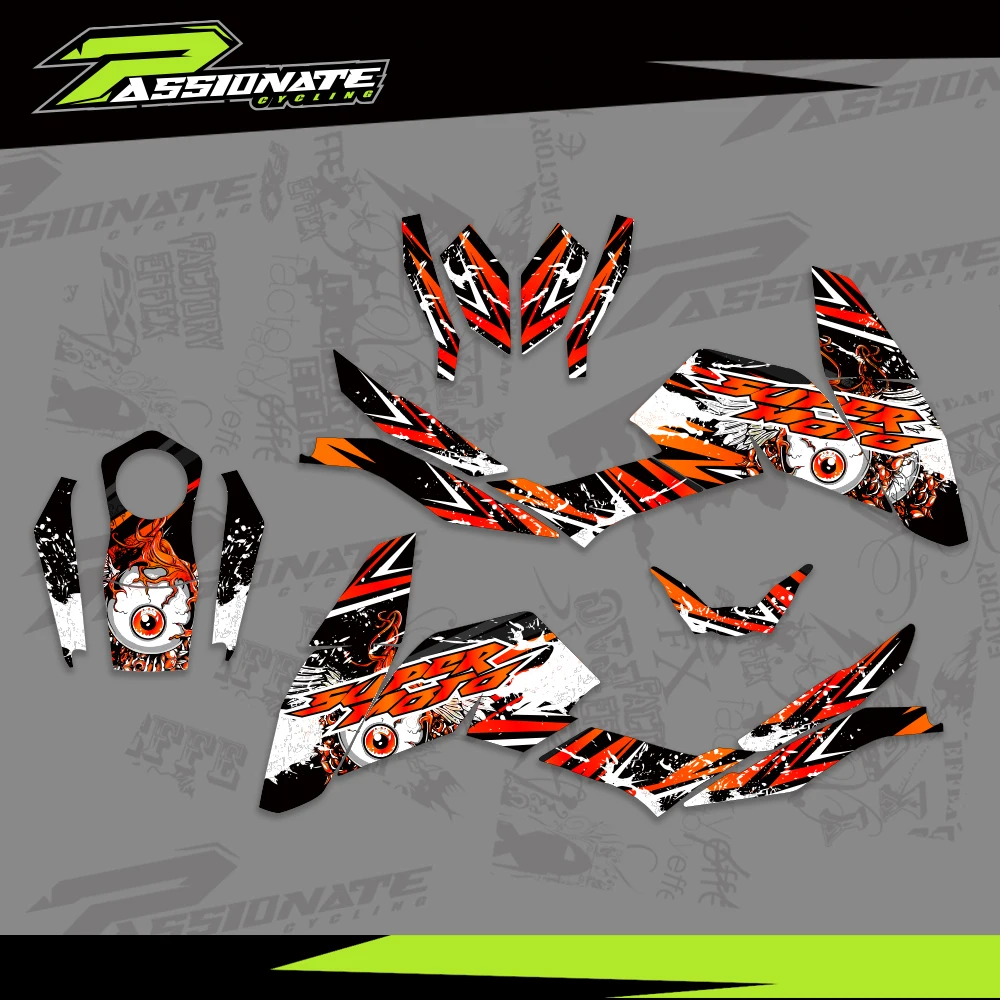 

Full Graphics Decals Stickers Motorcycle Background For KTM DUKE 125 200 390 2012 2013 2014 2015 2016