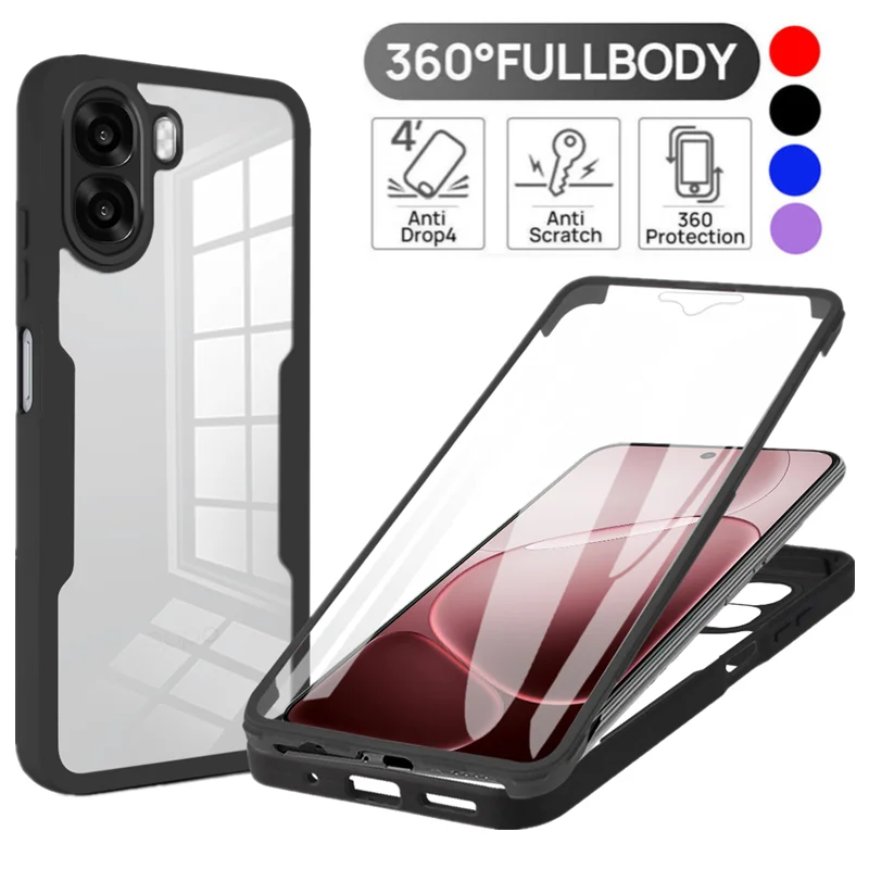 Full Body Protection Shockproof Case for OPPO A6x A6k A6t A6 5G Protective Cover Screen Protector Fundas Coque