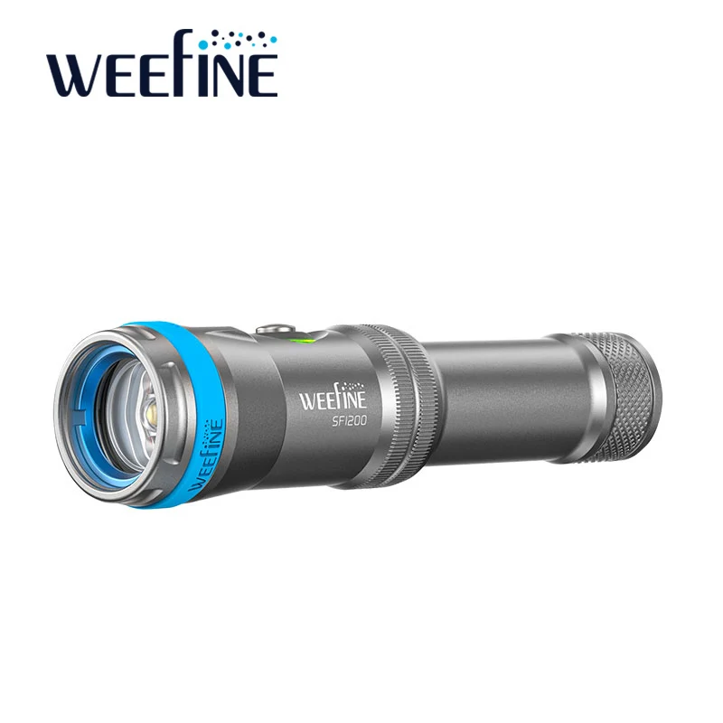 WEEFINE WF079 Diving Gear Smart Focus 1200 Lumens LED Torch 1200FR Scuba Diving Waterproof Flashlight Underwater Light