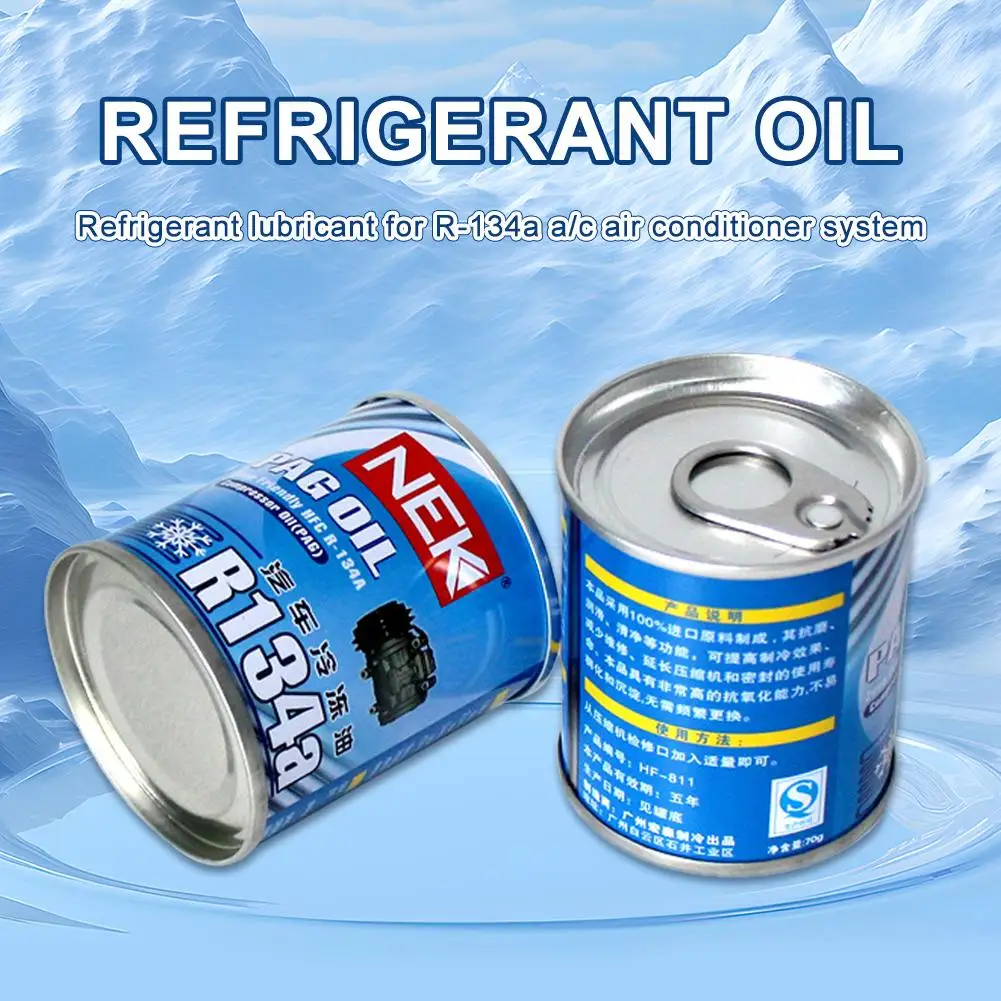 70g Auto R134a Refrigerant Oil Compressor Oil Automotive A/C AC Air Conditioning System Refrigerant For Car Truck Bus Accessor