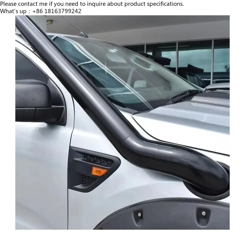 Explora Más: Snorkel Todoterreno de Acero Inoxidable Negro para Ford Ranger T6/T7/T8, Tubo de Acero Inoxidable para Camioneta 4x4, Snorkel de Vanguardia