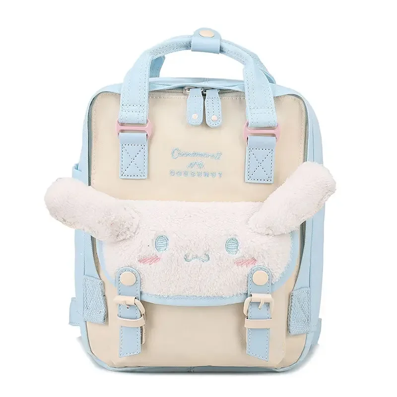 Sanrio Kawaii Girls School Bag Women Large Capacity Campus Backpacks Cute Cinnamoroll Kuromi Travel Camping Backpack Gift