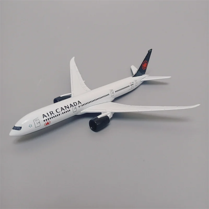 Avión de aleación de Metal, modelo de avión de 16cm de Air Canadá, Airways Boeing 787, B787, escala 1/400, fundido a presión