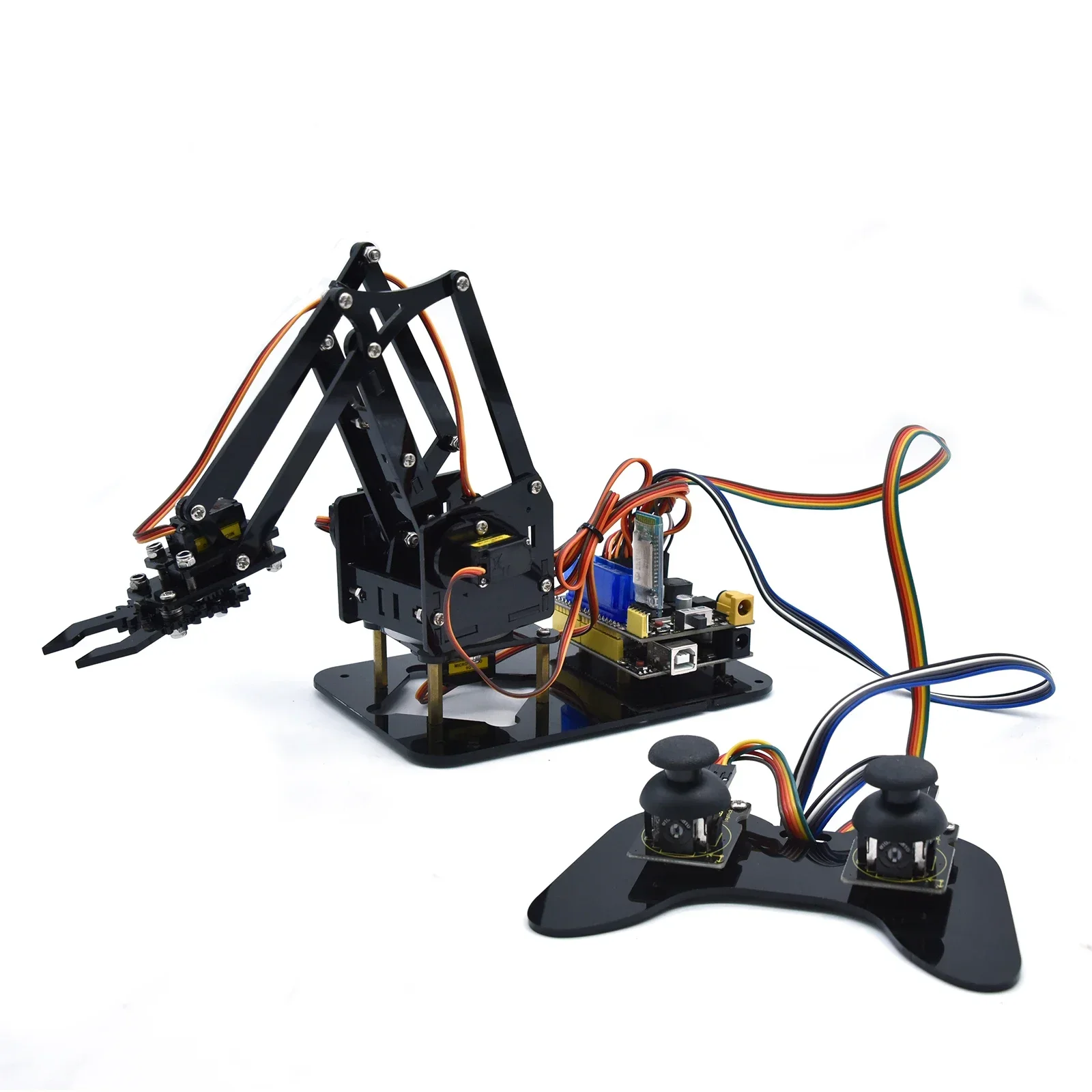 Keyestudio 4DOF Robot Arm Kit with PS2 Controller DIY Programmable Mechanical Claw for Arduino STEM Learning & Coding