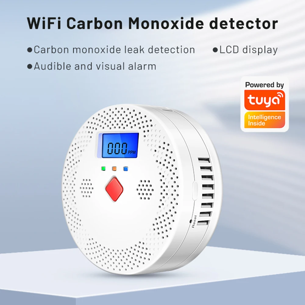 

Tuya WiFi Smoke Alarm Fire Protection Smoke Detector Smokehouse Combination Fire Alarm Home Security System Firefighters