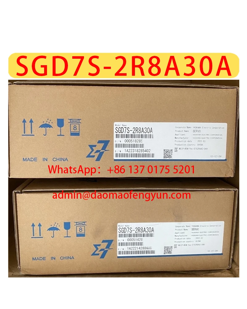 

SGD7S-2R8A30A Brand New Servo Drive，SGD7S 2R8A30A，Fast shipping
