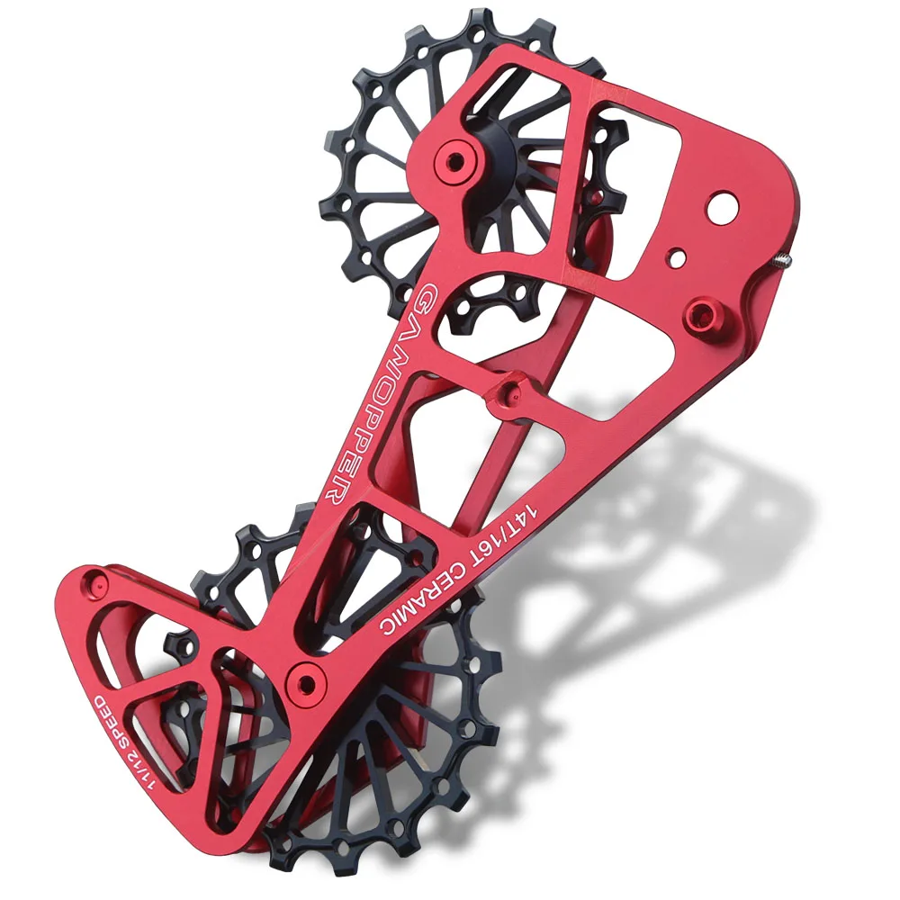 Mtb自転車特大プーリーケージリアディレイラーセラミックプーリー14t