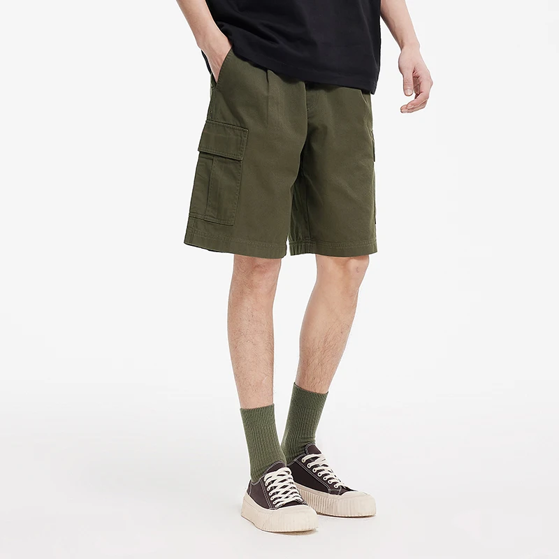 Semir повседневные шорты средней длины, мужская рабочая одежда, свободные прямые шорты, новинка 2023 года, летние новые хлопковые модные универсальные шорты 5 дюймов