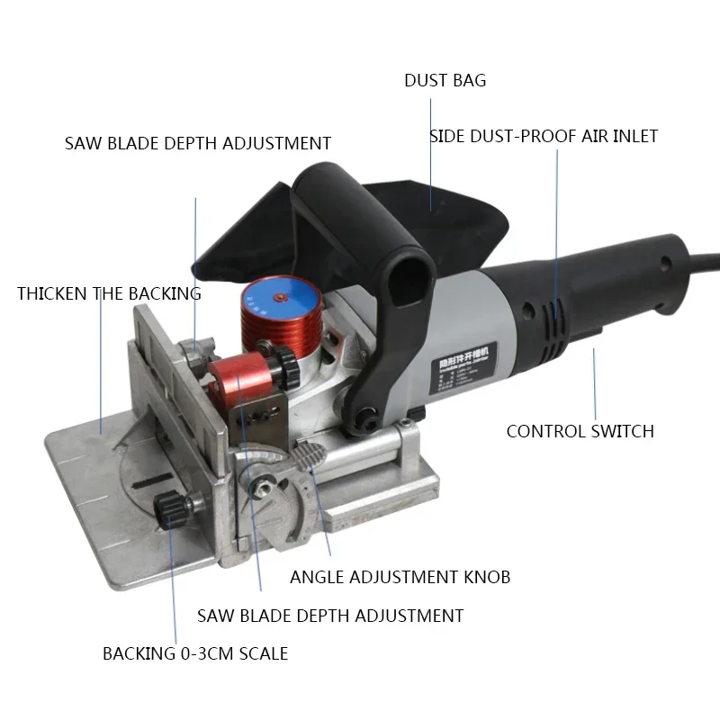 househol Connection Cabinet Straightening Punching And Tenoning Machine Handheld Lamino Home Improvement Slotting Machine 220v