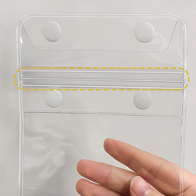 شفافة جراب هاتف مقاوم للماء شاشة تعمل باللمس تحت 7.2 بوصة غطاء الهاتف المحمول مع الحبل الهاتف مختومة حقيبة السباحة والغوص