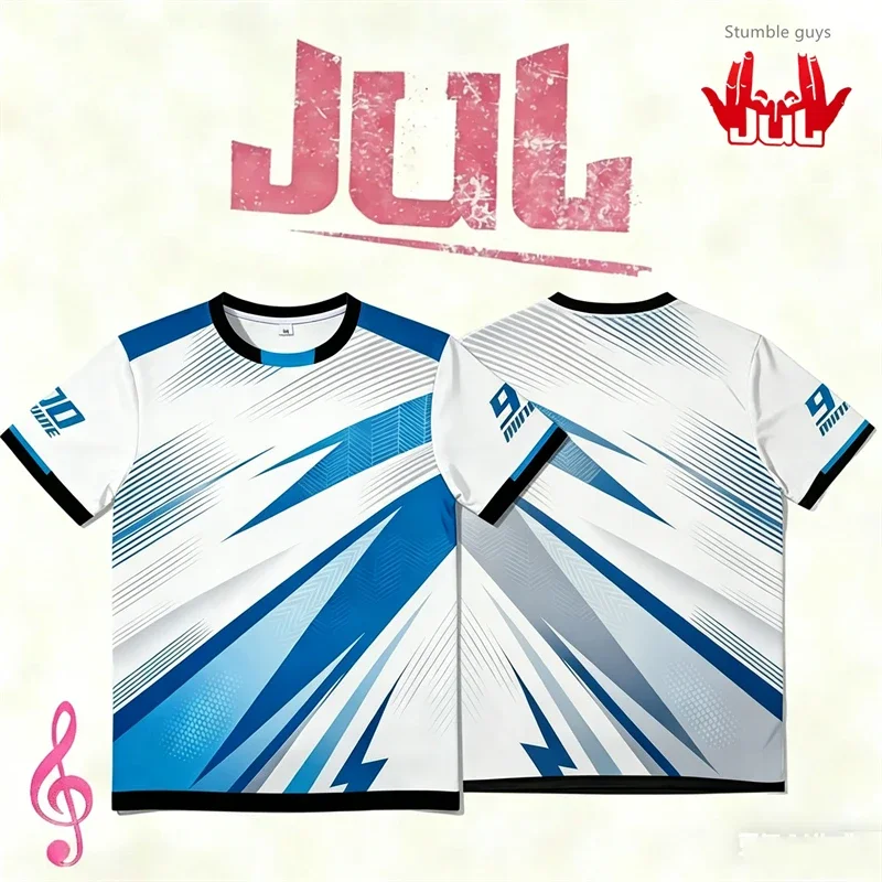 Herren Sommer Übergröße 90 Minuten Serie MM9 JUL Fußballtrikot Schnelltrocknend Outdoor-Sport Kinder Jungen Fitness-Trainingstrikot
