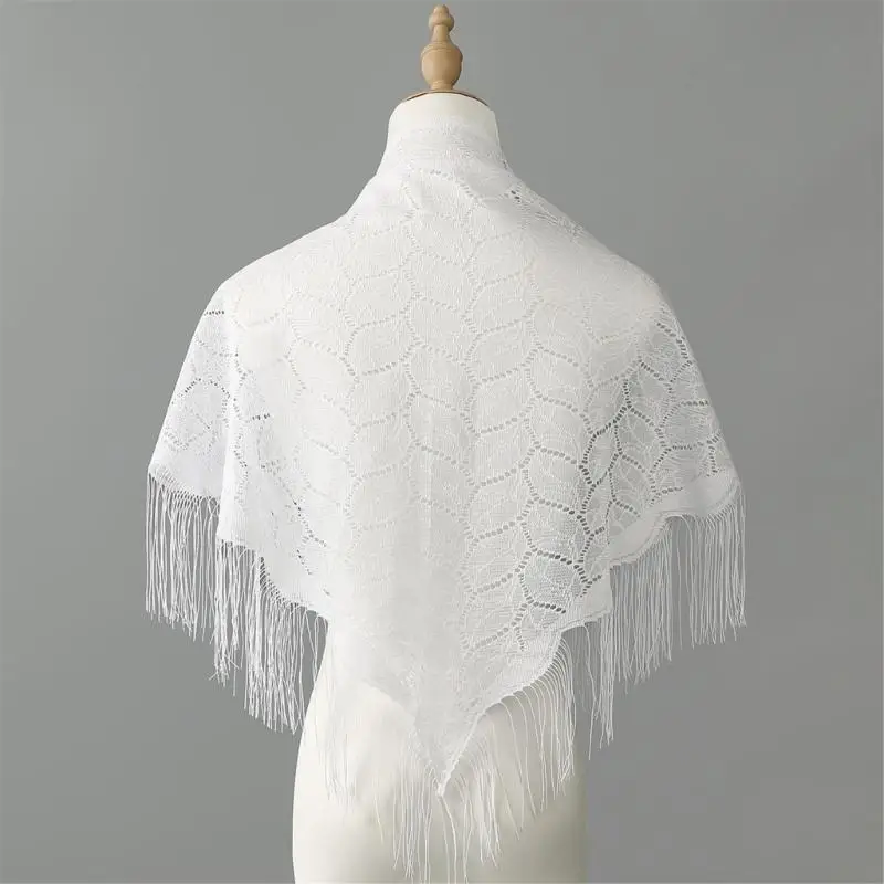 39BD Comfortable Fashion Lace Scarf Breathable Polyester Fabric Perfect For Sensitive Skin Daily Use Or Event