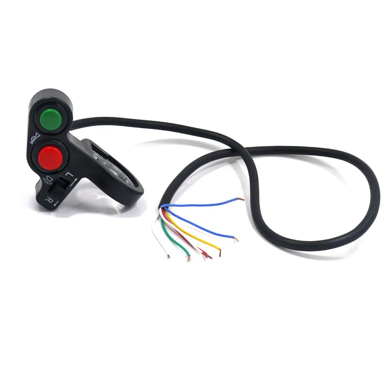 Modified Motorcycle Handlebar Switch Electric Bike Scooter Horn Turn Signals On/Off Button Light Switch Motorcycle 7/8 Hand Bar