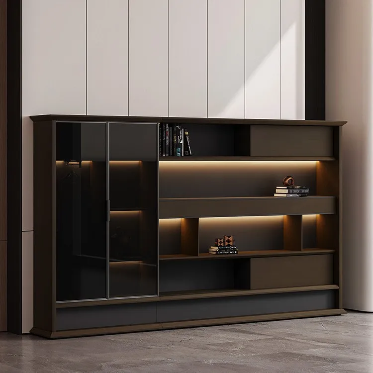 File Cabinet Boss Office Background Cabinet Simple Modern File Cabinet Wooden Data