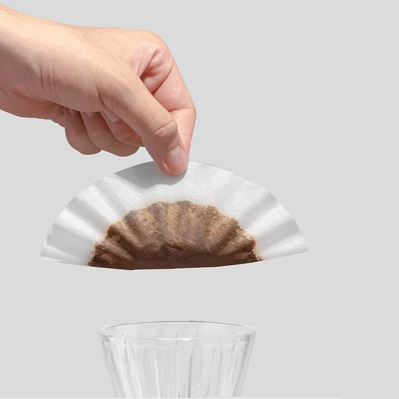 1-2Cups Basket Coffee Paper Filter Pour Over Filter Papers 50 Sheets;Fits B75 Coffee Dripper & 1-2 Cups Basket Dripper image 2