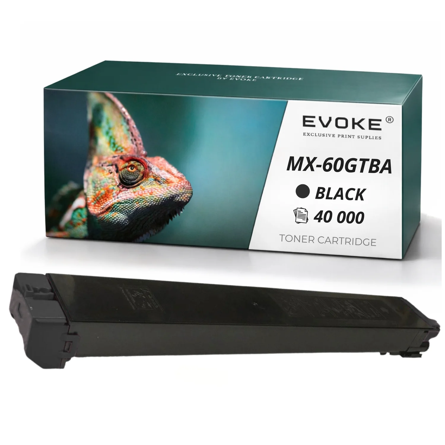 Evoke compatibele toner voor Sharp Mx-61Gtba Mx61Gtba Mx-60Gtba Mx60Gtba Zwart 40000 pagina's Mx-3051 Mx-3061 Mx5071 Mx2651 Mx3551