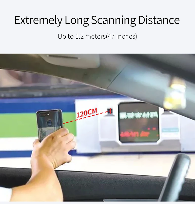10-120cm Recognition Distance Embedded Fixed Mount Barcode Scanner Module 1280*800 for Self Service Toll Collection  Highways
