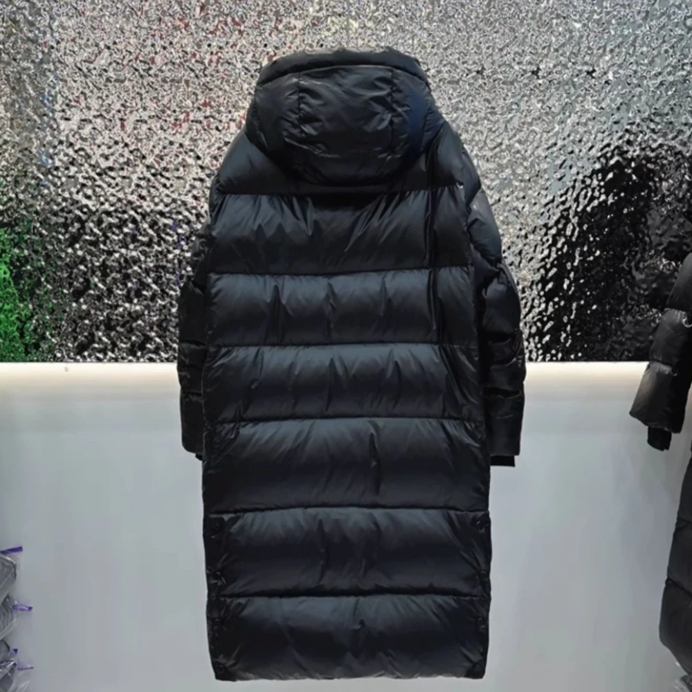 Light White Goose Down Coat Warm 2025 Autumn Winter Women New Luxury Auto Heating Unisex Hooded Fashionable Goose Down Jacket