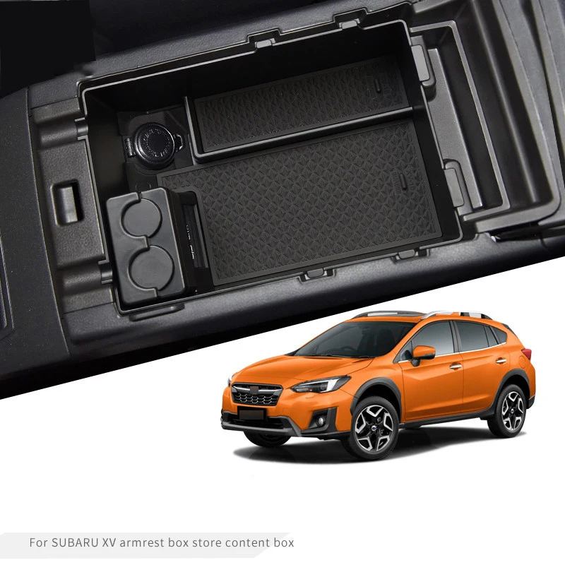 

Car Center Console Armrest Storage Box For Subaru XV 2018 ~ 2020 Central Storage Organizer Container Tray Interior Accessories