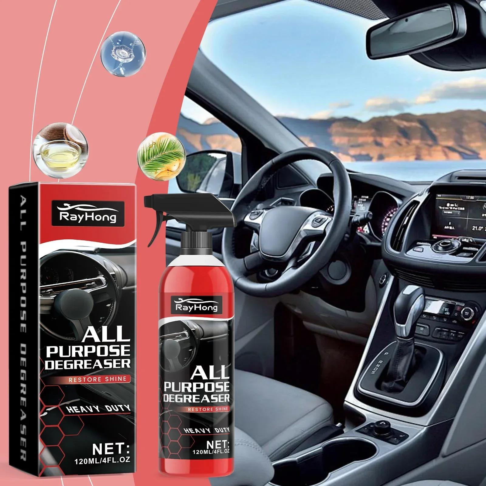 Dégraissant tout usage tout autour Master Cleaner Nettoyant intérieur de voiture