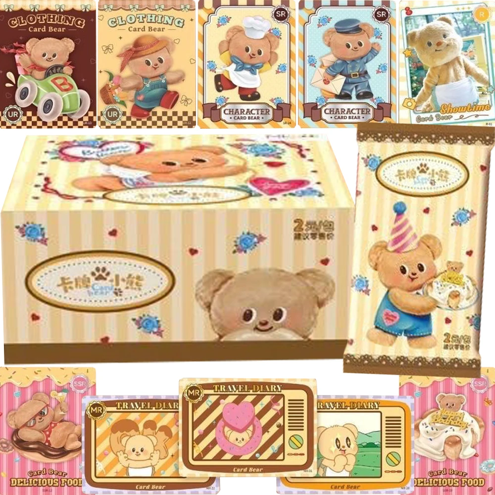 

Butter Bear Collection Cards Cartoon Cute Anime Star Sweet and Warm Healing SSR UR GR Series Themed Character Portrait Card Gift