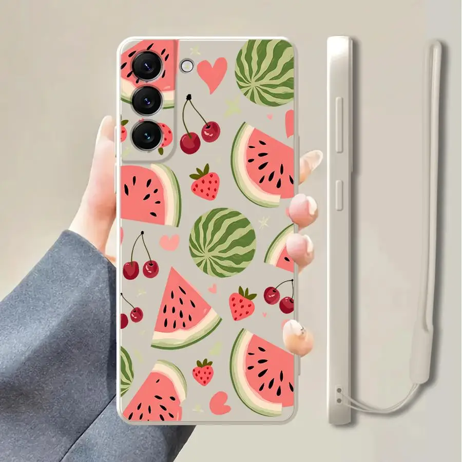 Case for Samsung Galaxy A22 A52 A24 A36 A26 A13 A14 A16 A15 A34 A51 A11 A12 A35 Phone Cover Watermelon Cute