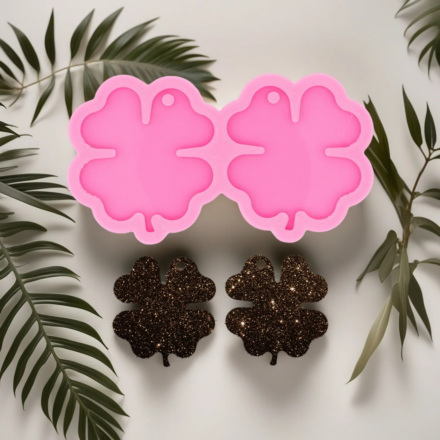 Silicone Palm tree Molds Fondant Craft Chocolate Sugarcraft Baking Cactus Mold Used In Resin Casting Earring Jewellery Pendant - view 5