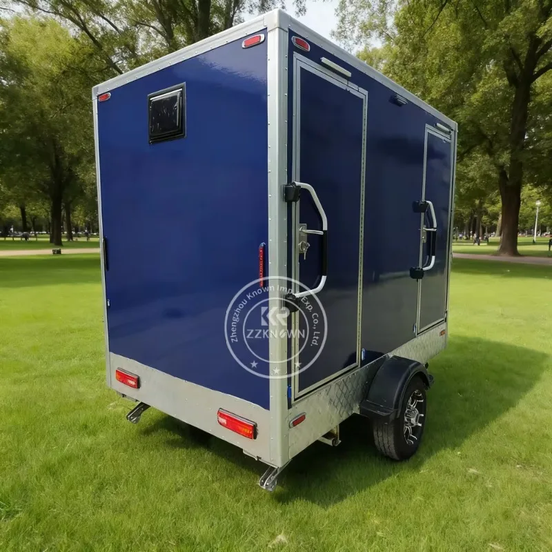 Toilette mobili con doccia Rimorchio da bagno portatile Bagno portatile per noleggio eventi all'aperto e costruzione