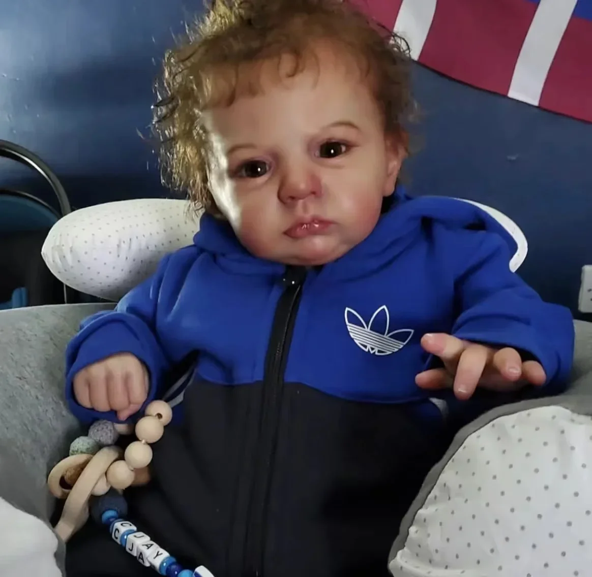 

St.Store 55cm Reborn Baby Doll Cameron High Quality Hand Made Already Finished Doll Hand-Rooted Hair Toys For Children Dolls