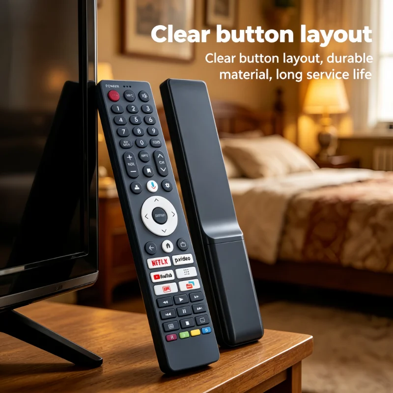 GB422WJSA Voice Remote Control Compatible with Sharp Aquos LED Android TV, Bluetooth Pairing, Built-in Mic