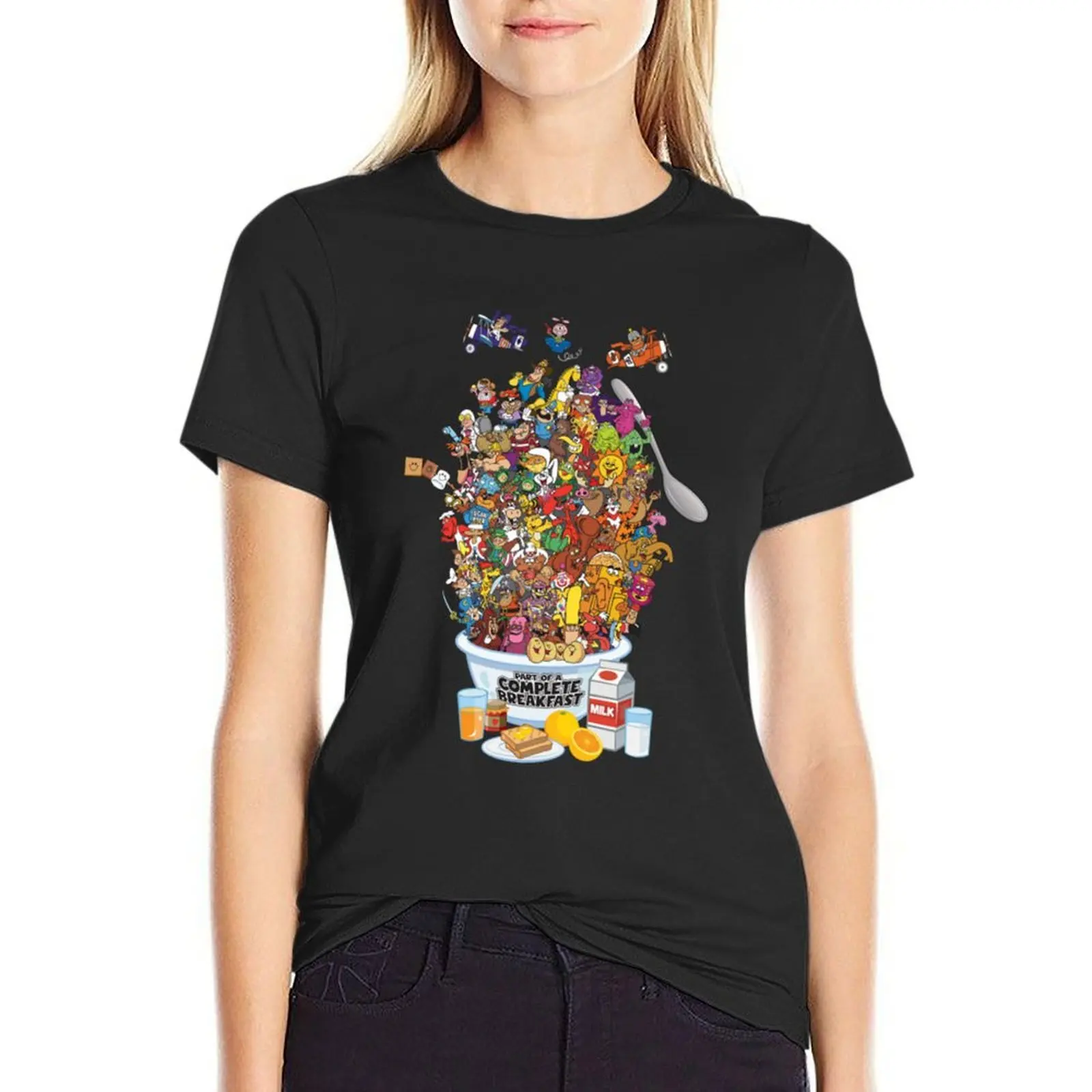 

Cereal Mascots - Part of a Complete Breakfast! T-Shirt korean fashion anime animal print t shirts for Women graphic