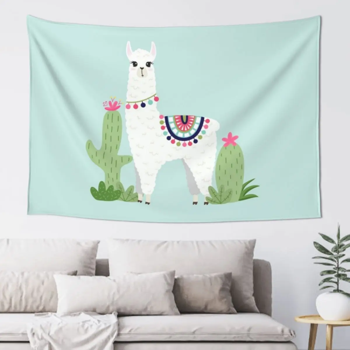 

Cute Desert Alpaca Tapestry Decoration Home Wall Hanging Decor Aesthetic Room Decorations Home Decorations Tapestry