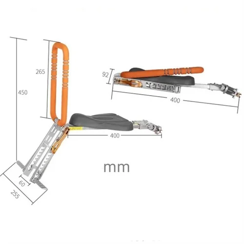 Asiento de bicicleta plegable para niños brompton