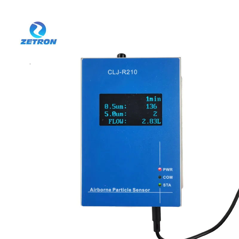 Zetron Best Selling R210 Online Cleanroom/Air Quality Monitoring Particle Counter Sensor