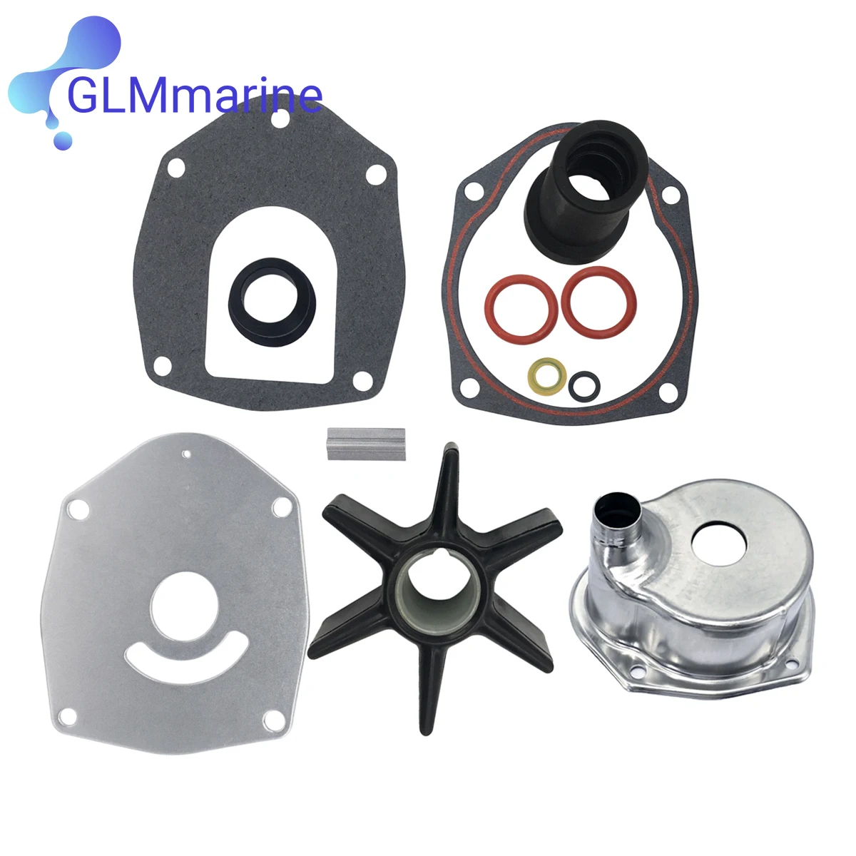 Water Pump Impeller Kit with Housing for Mercruiser Sterndrive Engines Alpha I Gen II Mercury Mariner 40-350 HP 46-817275A1