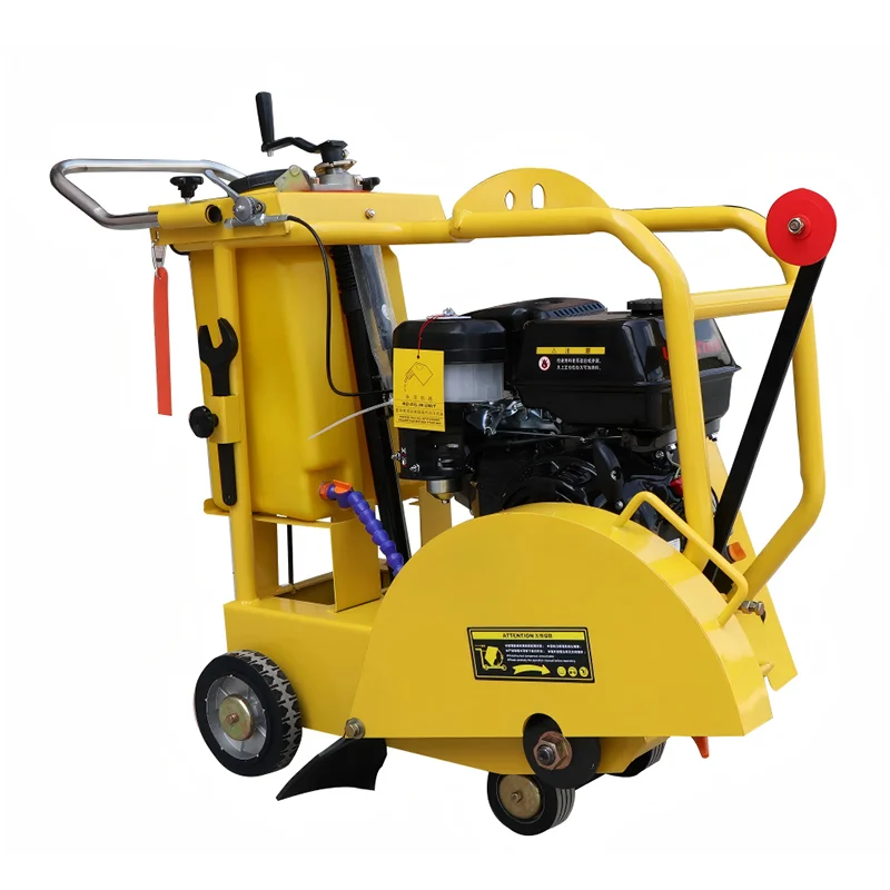 Petrol Road Cutter Machine 13HP/15HP Walk-Behind Road Saw Asphalt Floor Cutting Machine with Water Tank