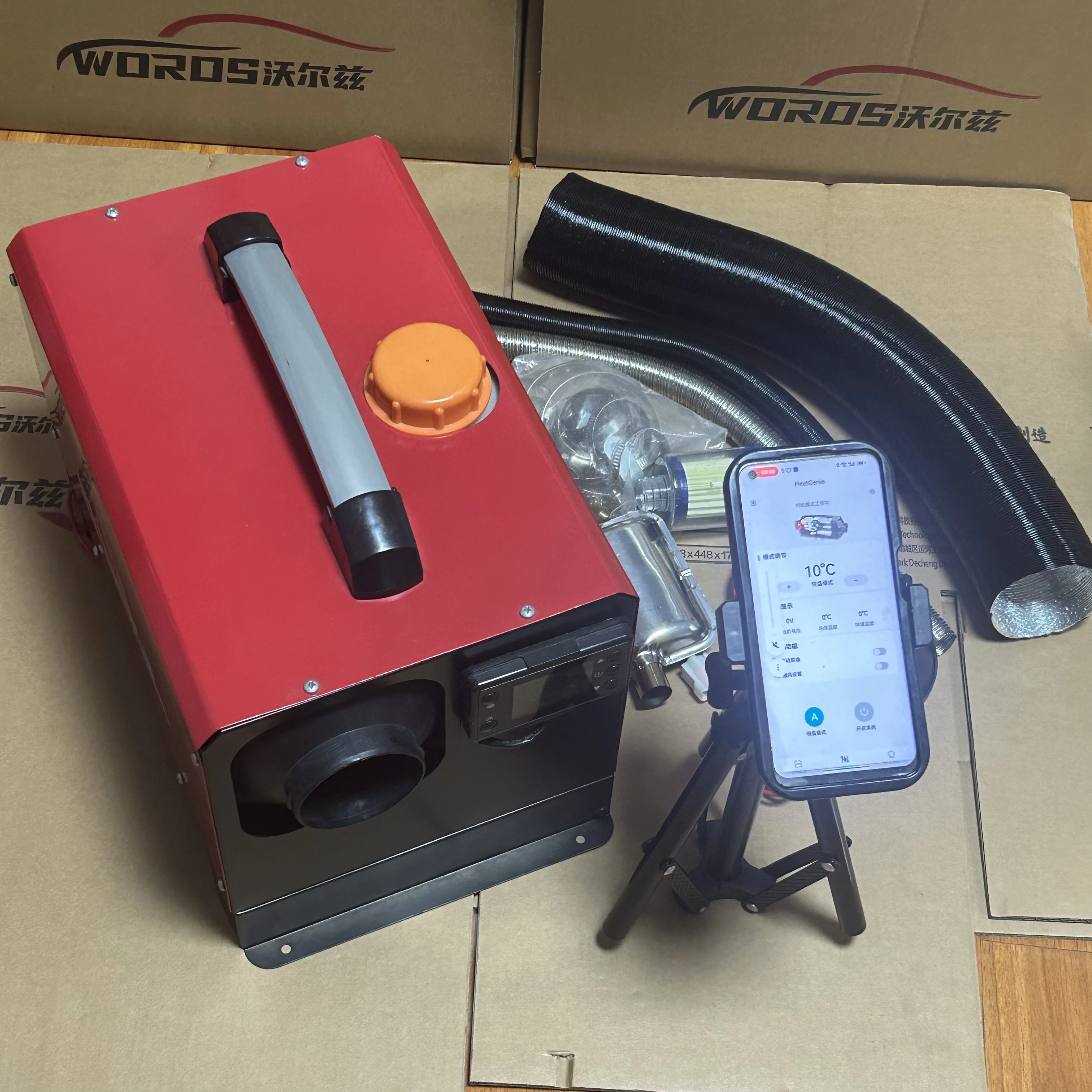 5KW/8KW All-in-One Diesel Parking Heater - Universal Fuel Water & Air Heater (for Light/Heavy Trucks, Cab Heating, Anti-Freeze）