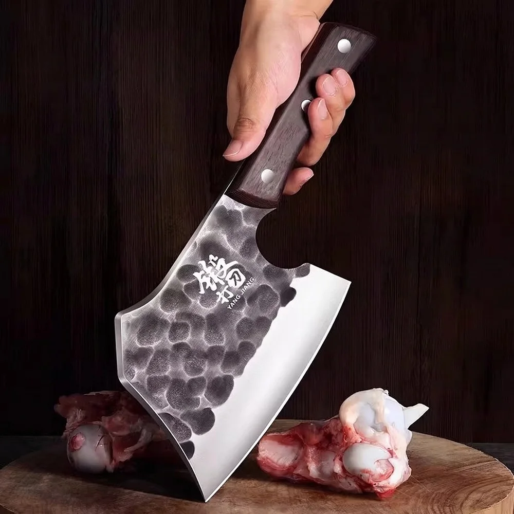 

Forged Heavy-Duty Axe Bone Chopper, Thickened Knife for Cutting Bones, Commercial Grade for Beef Bones and Chopping C2612