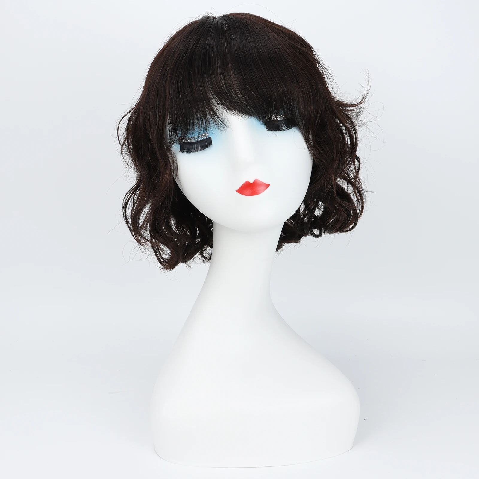 

Свободный волнистый короткий парик с стрижкой пикси для женщин, парик из натуральных волос с шелковым верхом, мягкий дышащий, легкий, с естественной волной, повседневная одежда