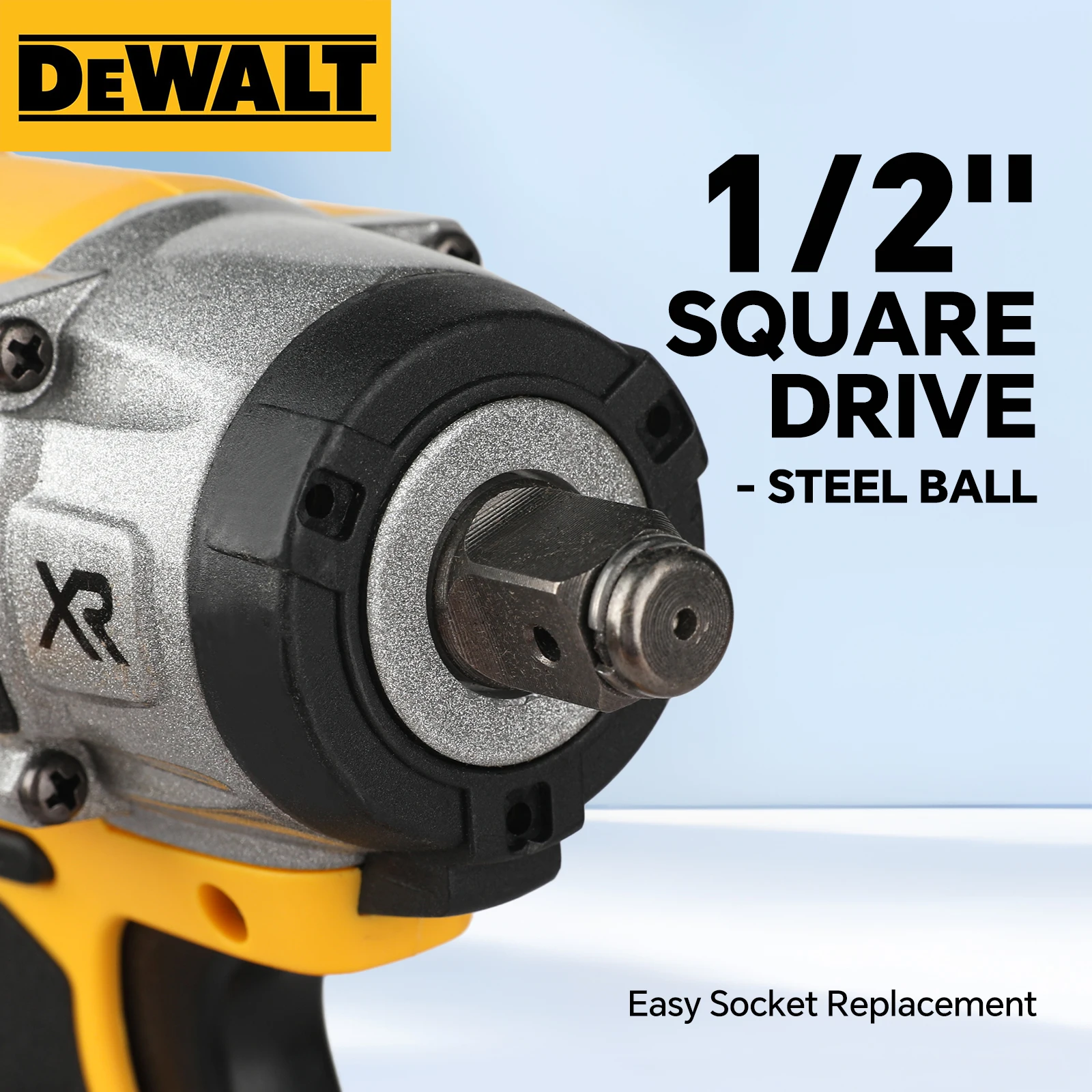 DEWALT DCF922 610Nm High Torque 20V Brushless Cordless Impact Wrench for Automotive Maintenance