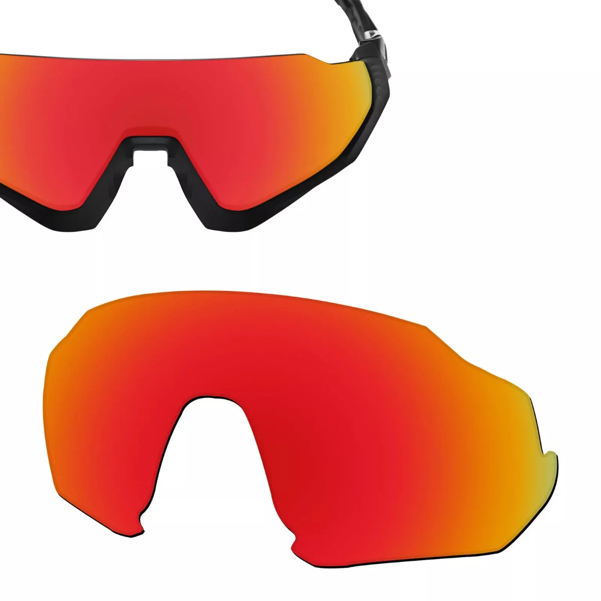 عدسات Hokklo المستقطبة البديلة لسترة Oakley Flight OO9401 lrest فقط - البر الرئيسى للصين