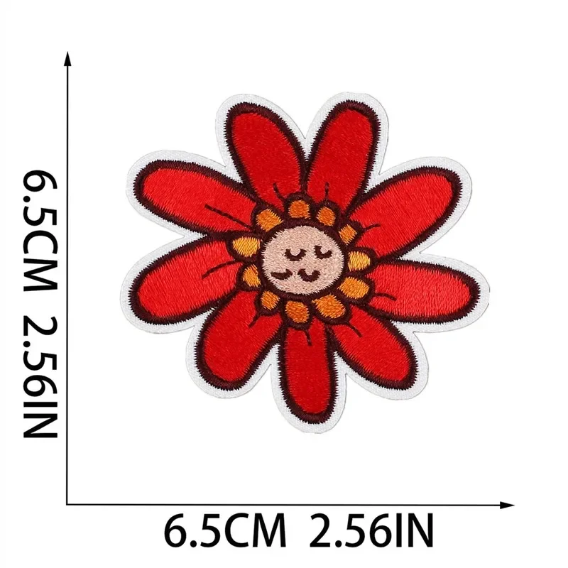 Embroidered Patch Iron On Patches for Clothing Pocket Bee Clothes Stickers Fabric Sewing Thermal Adhesive Applique Fusible