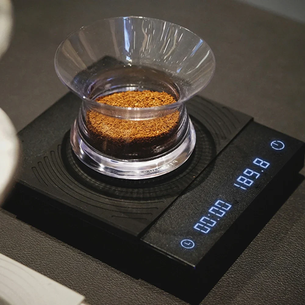 New Upgrade Black Mirror Basic+ Smart Digital Scale Built-in Auto Timer Pour Over Espresso Coffee Scale Kitchen Scales