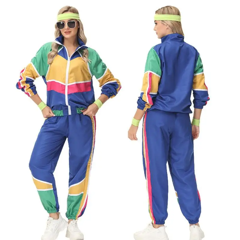 

Retro Hip Hop 7080s Ro Music Costumes Stage Performance Men's loween Outfits Chinese Manufacturer Spring