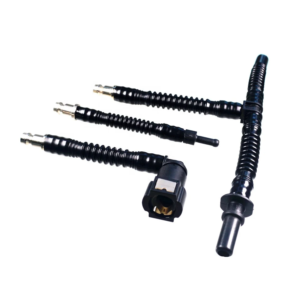 

Corrugated fuel hose, gas hose assembly, corrugated nylon flexible hose with air hose fittings for quick disconnection