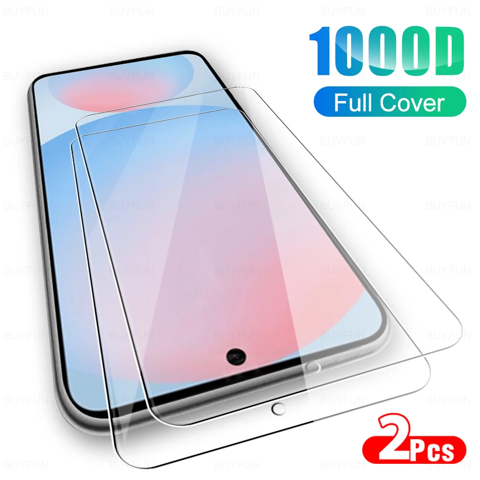 2PCS For Samsung Galaxy S24 S23 S22 S21 S20 FE S24Ultra Tempered Glass film SamsungS24FE S24Ultra Screen protector S24Plus S20FE