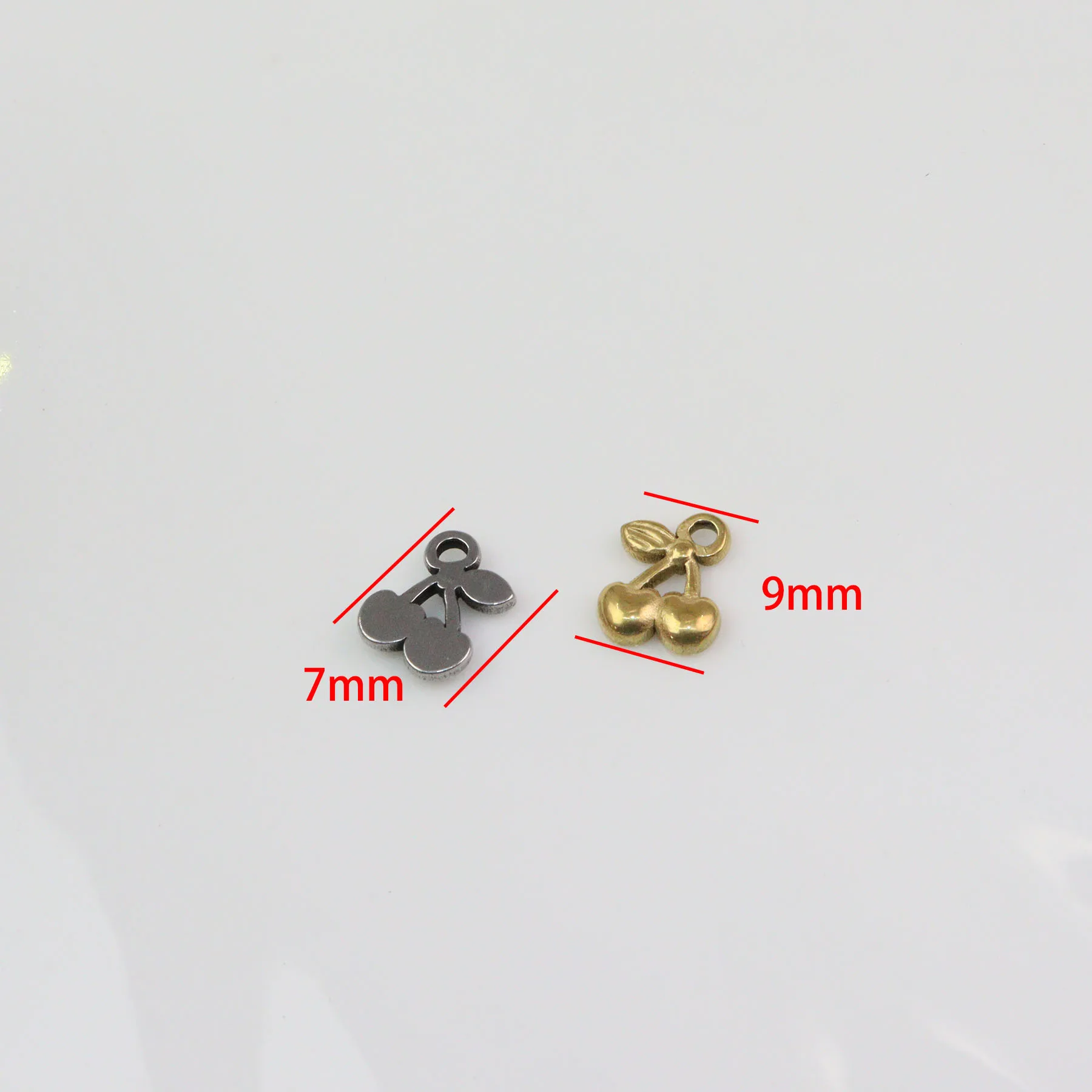 5pcs Casting Stainless Steel Fish Rhinestones Charms Pendant Jewelry Accessory DIY Necklace Earrings Bracelets Vacuum PVD Plate view 5