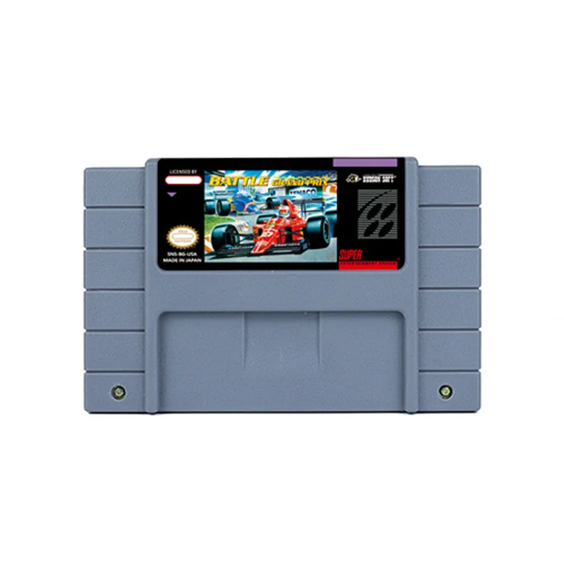 Battle Grand Prix Action Game for SNES 16 BitRetro Cart Children Gift